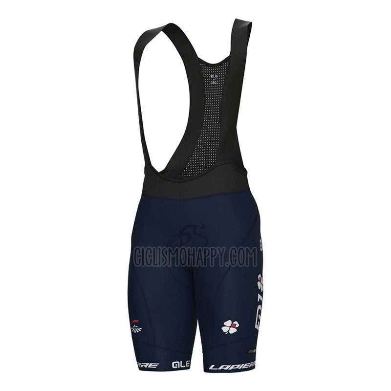 Groupama FDJ Cycling Jersey Bib Short 2023 Short Sleeve Black Purple